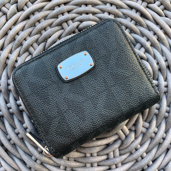 Michael Kors Handbags - SOLD Michael Kors Square Wallet Black